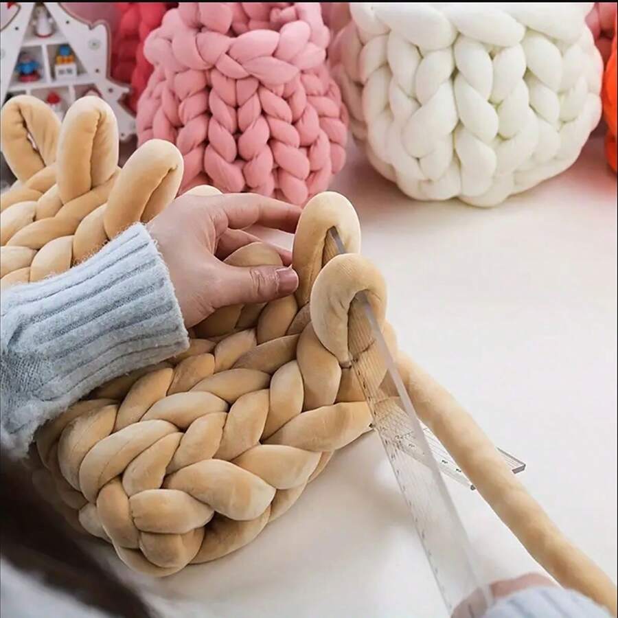 250/500g Velvet Thick Super Bulky Chunky Yarn Hand Knitting Woven Thread Basket Blanket Carpets Giant Yarn DIY Hand-Knit Blanket 1pc