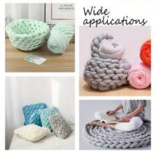 250/500g Velvet Thick Super Bulky Chunky Yarn Hand Knitting Woven Thread Basket Blanket Carpets Giant Yarn DIY Hand-Knit Blanket 1pc