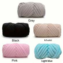 250/500g Velvet Thick Super Bulky Chunky Yarn Hand Knitting Woven Thread Basket Blanket Carpets Giant Yarn DIY Hand-Knit Blanket 1pc