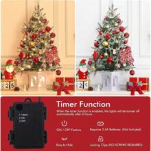 3ft Fiber Optic Artificial Christmas Tree With 78 Warm White Led Lights, Pre-Lit Christmas Tree With Snowflakes And Red Berries, Christmas Tree With White Snowman Base For Home, Porch, Office - Multicolor - View 8