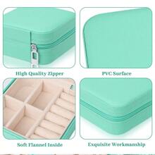 1 Pieza Caja de joyería personalizada, Organizador y exhibidor de joyería para mujeres, Personalizado con nombre, iniciales de Santa de la A a la Z, Patrón de carta, Estuche de joyería de gran capacidad para viaje, Regalo de Navidad, Año Nuevo o Halloween, Caja de joyería de PU de lujo multifuncional con múltiples compartimentos para clasificación, Caja de almacenamiento para mamá, Regalos de Papá Noel, Árbol de Navidad