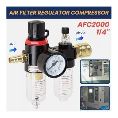 Compressed Air Maintenance Unit Pressure Reducer Water Separator Oiler Filter Compressor Aluminum Alloy Array