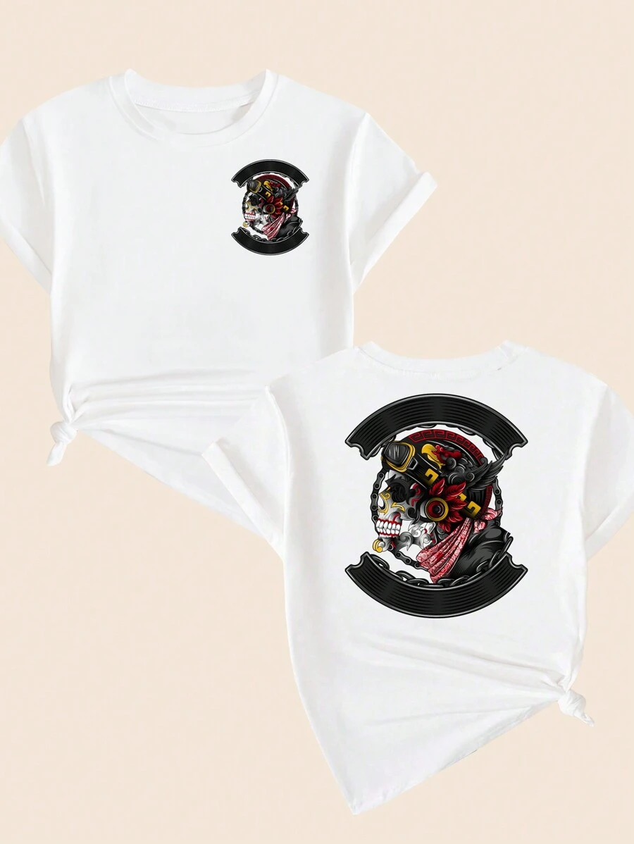 Cotton T-Shirt Casual Style Artistic Comfort Premium T-Shirt Babylook Summer Elegant Breathable - Kem - Xem 1