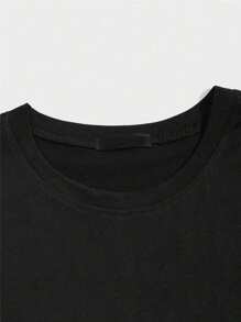 Anime Gold D Roger One Piece Otaku T-Shirt 100% Cotton Plus Size Yarn 30.1 - 黑色 - 查看 3