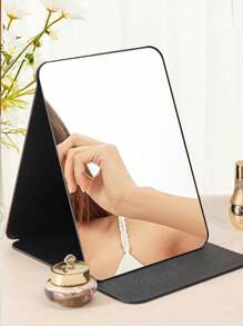 1 pièce Miroir de coiffeuse de bureau, petit miroir de maquillage portable pour la maison, le dortoir, la chambre à coucher