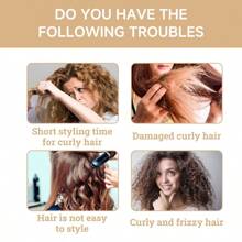 Crema hidratante rizada Hoegoa Moisturizing Curl Cream de 100ml, crema elástica hidratante para cabello rizado