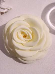 12.5-15 厘米多层精致面料山茶花胸针，适用于装饰连衣裙、西装等服饰配饰，用于衣服包包饰品学校办公室配饰衬衫夹克珠宝圣诞节万圣节衣服别针有趣可爱的教师礼物 - 彩色 - 查看 16