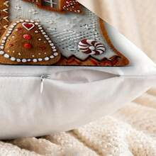 Fundas de almohada con diseños de Papá Noel, muñeco de nieve y renos, Decoración navideña, doradas y acogedoras, lavables, para sala de estar, sofá, cama, decoración del hogar, Navidad