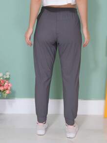 WOMEN'S PANTS, ELASTIC SPORTY - Grey - View 4