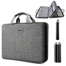 1PC Expandable Laptop Sleeve 15 15.6 16 Inch Case Bag For Popular 15"-16" Notebooks Water-Resistant Handbag Multipurpose Computer Accessories Storage Bag