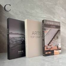 Set de 3 libros decorativos plegables, adornos de estilo sencillo para decoración de habitación, el mejor regalo - Multicolor - Ver 7