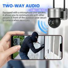 Wireless Solar WiFi IP Camera CamHi Pro 4G Outdoor Security Camera 5MP Video Surveillance Battery Solar Panel CCTV PTZ Camera