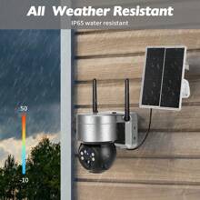 Wireless Solar WiFi IP Camera CamHi Pro 4G Outdoor Security Camera 5MP Video Surveillance Battery Solar Panel CCTV PTZ Camera