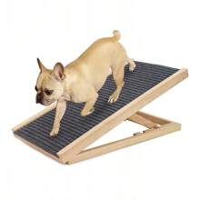 Scala/rampa regolabile in legno per animali domestici di taglia M, scala per divani e letti, rampa antiscivolo per animali domestici