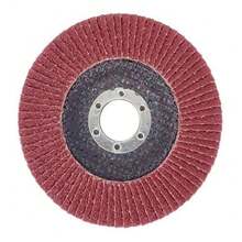 Pack Of 10 Flap Discs - Diameter: 125 Mm X 22.23 Mm - Grit 40 - Brown - Standard - Flap Discs