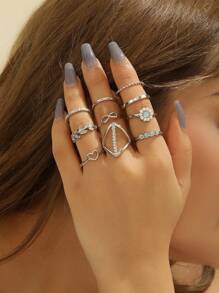 Bohemian Style - Fashionable - Elegant - Luxurious Ring Set, Personal Jewelry For Women, Perfect Gift For Her, Wedding Jewelry Gift