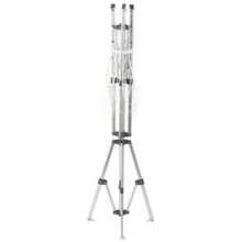Free-Standing Outdoor Rotary Clothes Airer 158.5cm Adjustable Place-Anywhere Drying Space 19m - Metallic1 - View 4