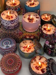 20 Scents- 9pcs/4pcs/1pc Aromatherapy Candles, Vases Candles, Homemade Soy Candle Cups, Vases, And Candles In Homemade Soy Candle Cups Are Perfect, Perfect Gift For Family And Friends, Tin Cans Of Aromatherapy Candles, For Birthday, Valentine's Day Or Mother's Day Travel, Aromatherapy Gift Box,Christmas Decorations,Christmas Decor, Valentine's Day New Year Christmas Gift Gifts Graduation