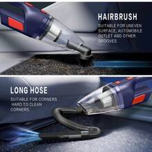 Handheld Cordless Vacuum Cleaner, Lightweight & Portable, Low Noise, Fast Charging, Large Capacity, Washable HEPA Filter, Convenient Cleaning - 902 Wireless Blue and Red - View 4