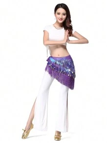 Fashion Sequin Fringe Skirt Dance Belt Skirt Belly Dance