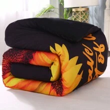 Sunflower Comforter Floral Comforter Fashion Digital Print Sunflower Floral Bedding Set Soft Comfortable Breathable Material For Bedroom Decor