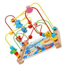 Montessori Interactive Wooden Maze Game Beads - OCEAN - View 2