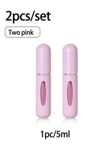 1/2/4 chai xịt nước hoa 5ML rỗng, chai xịt nước hoa có thể nạp lại, chai xịt mini, chai nước hoa bỏ túi nhỏ, hộp đựng bơm mùi hương, hộp đựng nước hoa rỗng di động cho du lịch, trường học hoặc tiệc tùng (trắng + hồng + đỏ hồng + tím) - Nhiều màu - Xem 26