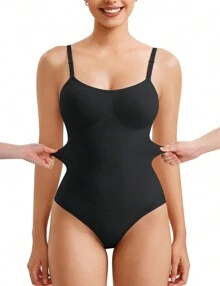 Nebility Shapewear Bodysuit For Women Tummy Control Body Shaper Seamless  Snatched Waist Trainer Body Suit - 黑色 - 查看 4