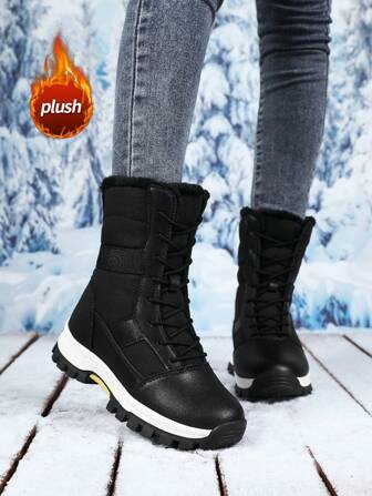 Winter Thick Snow Boots For Men, Thermal Lined , Warm For -40°C, Waterproof, Suitable For Plus Size