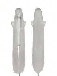 Long Straight Anime Cosplay Wig, Synthetic Fiber Wig Suitable For , Christmas, Role-Playing Parties