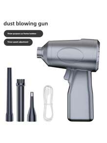 SUITU 85000rpm Compressed Electric Air Cleaner | Rechargeable Hair Dryers | Computer/Keyboard/Camera Cleaning | Home/Car/Camping Multi-Function Hair Dryer | Black, Gift Idea