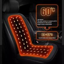 NetHong 1Pcs Car Seat Heater Pad Mat Cushion Kit Heating Heated Warm Winter Universal,Car Accessories,Car Seat Covers,Car Essentials,Car Seat,Car Seat Cover Set,Car Decor - Black - View 4