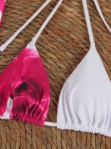 Sexy Floral Print Women's Bikini Swimwear Summer