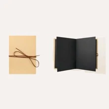1 Stück Akkordeon-Falt Fotoalbum zum Selbstgestalten, Paar Familie Kinder Wachstums Fotobuch, leerer Einband für Individualisierung, kreatives Geschenk zu Geburtstag und Valentinstag