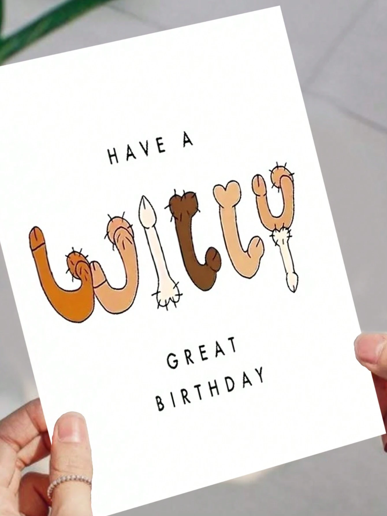 1PC Funny, Fun, And Vulgar Birthday Card Suitable For Giving To Family ...