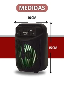 Bocina Bluetooth 3″ con Luz LED GTS-1349 - Multicolor - Ver 3