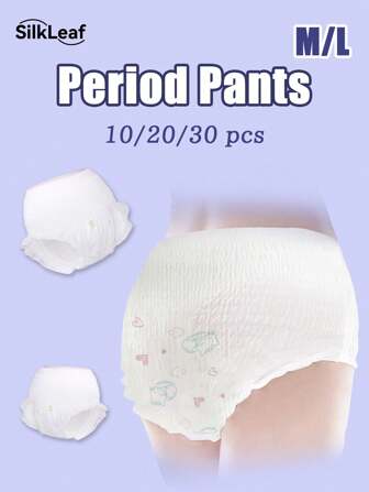 10/20/30pcs, Sanitary Napkins, Menstrual Pants, Elastic Breathable M-L Size, Large Capacity Combination Pack,Menstrual Underwear,Period Underwear,Pantyliners,Pants