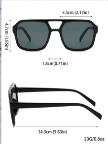 12pcs Square Eyeglasses For Men, Fashion Casual Outdoor Street, Beach, Party & Couple Styles For Summer Beach Vacation,Outdoor,Travel