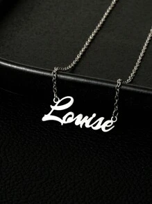 Collier personnalisé avec nom, chaîne en acier inoxydable couleur or personnalisable, convient aux hommes et aux femmes, cadeau unique et idéal pour petite amie, mère, famille. Coloré, vintage, simple, unisexe, décontracté, mignon, personnalisé, unique, cadeau idéal pour lui, cadeau idéal pour elle, elle, petit ami, petite amie, père, mère, famille, amis, pour anniversaires, pour graduations, pour le bal de promo, pour fêtes