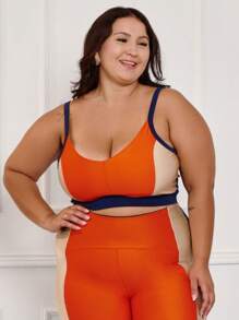 Top Feminino Fitness Plus Size Academia 11200 - 橘色 - 查看 1