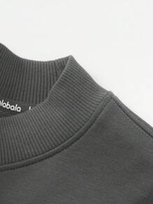 Balabala Tween-Jungen Sweatshirt mit Thermofutter, neue Herbst/Winter-Kollektion 2024