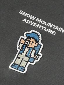 Balabala Tween-Jungen Sweatshirt mit Thermofutter, neue Herbst/Winter-Kollektion 2024