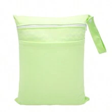 2 Stücke/1 Stück Baby Stoff Windel nass/trocken Beutel mit zwei Reißverschlusstaschen, Reise, Strand, Pool, Sporttasche für Badeanzüge oder nasse Kleidung