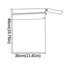 2 Stücke/1 Stück Baby Stoff Windel nass/trocken Beutel mit zwei Reißverschlusstaschen, Reise, Strand, Pool, Sporttasche für Badeanzüge oder nasse Kleidung