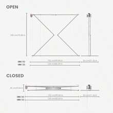Mini Ceiling Mounted Pulley Clothes Airer Clothes Drying Rack Vertical Folding Laundry Drying Rack Aluminium Steel 59.84x21.2x9.84 In - 白色1-152 厘米/59.84 英寸 - 查看 4