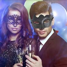 1pc Valentine's Day Party Mask, Multi-Style Photo Props For Gathering