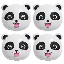Zestaw 4/5/6/7 sztuk balonów foliowych Panda i Gwiazda, odpowiednie na przyjęcie urodzinowe, dekoracje o tematyce zwierzęcej