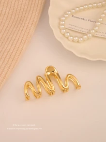 4 件装新款高端中小合金发夹，适合女士复古风格发饰，后脑勺发爪