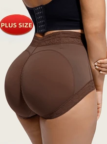 1 pieza Leggings moldeadores y adelgazantes de talla grande para mujer con agarre de silicona antideslizante, pantalones de control de abdomen y levantamiento de glúteos, adecuados para uso diario