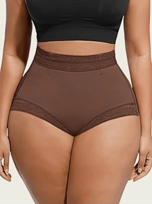 1 pieza Leggings moldeadores y adelgazantes de talla grande para mujer con agarre de silicona antideslizante, pantalones de control de abdomen y levantamiento de glúteos, adecuados para uso diario